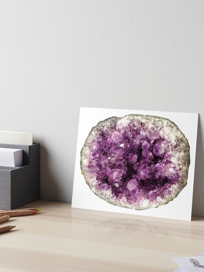 Amethyst Geode art, crushed glass art, Resin art