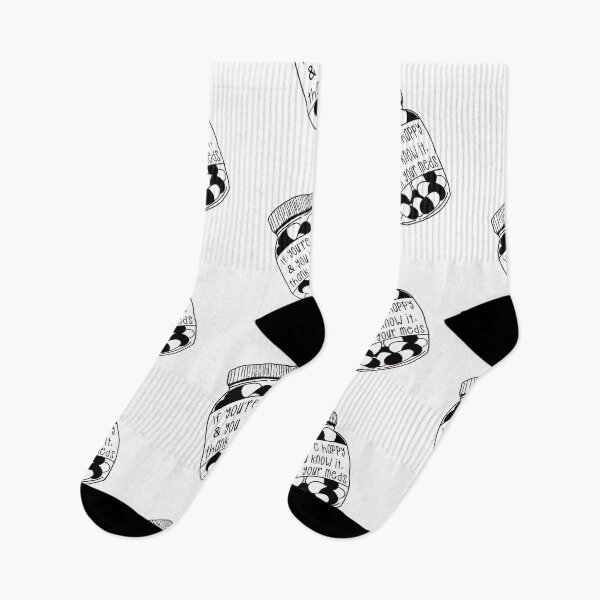 Item preview, If you’re happy and you know it, thank your meds - black designed and sold by Haiii-Designs.