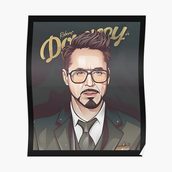"Classic robert downey jr" Poster for Sale by GertraudeKlose Redbubble