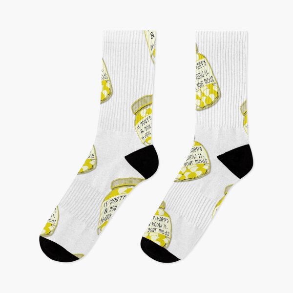 Item preview, If you’re happy and you know it, thank your meds - yellow designed and sold by Haiii-Designs.
