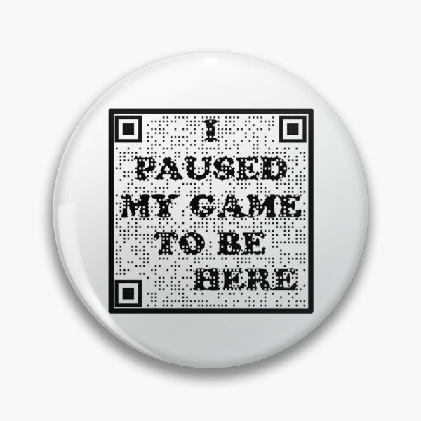 Item preview, I Paused My Game To Be Here Barcode   designed and sold by CraftingJeany.