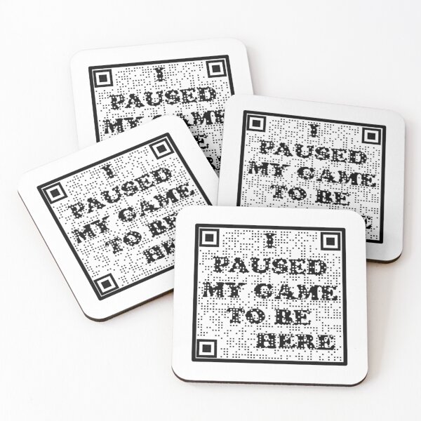 Item preview, I Paused My Game To Be Here Barcode   designed and sold by CraftingJeany.