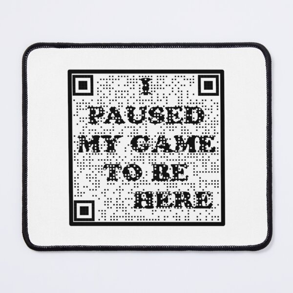 Item preview, I Paused My Game To Be Here Barcode   designed and sold by CraftingJeany.