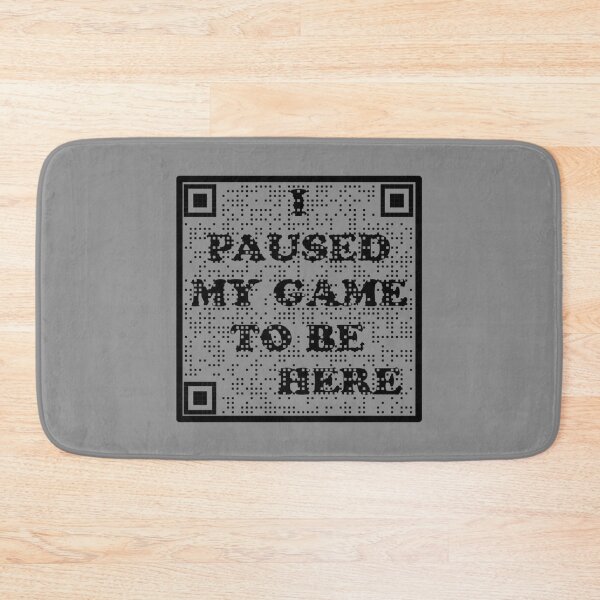 Item preview, I Paused My Game To Be Here Barcode   designed and sold by CraftingJeany.