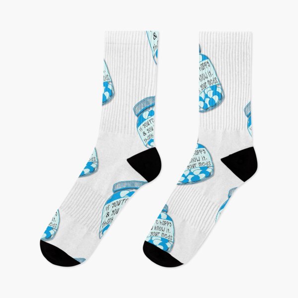 Item preview, If you’re happy and you know it, thank your meds -  light blue designed and sold by Haiii-Designs.
