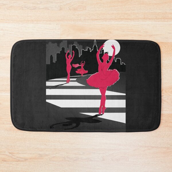 Item preview, Dancers in the Moonlight - Red Dancers on Shades of Black Cityscape - VBK - VisionsByKaren designed and sold by VisionsByKaren.