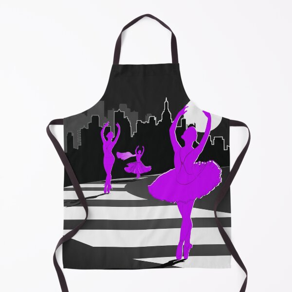 Item preview, Dancers in the Moonlight - Purple Dancers on Shades of Black Cityscape - VBK - VisionsByKaren designed and sold by VisionsByKaren.