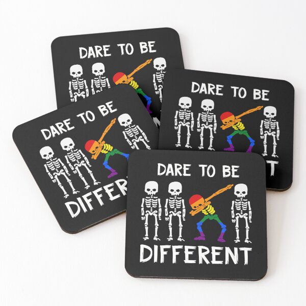 Item preview, Dare To Be Different Funny Skeleton LGBT Halloween designed and sold by Teapot-art.