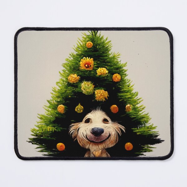 Item preview, Christmas Dog X-mas Tree Ornaments Holiday Season Cute Funny Puppy designed and sold by Weirdarto.