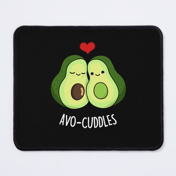 Item preview, Avocuddles Funny Avocado Love Puns (Dark BG) designed and sold by punnybone.
