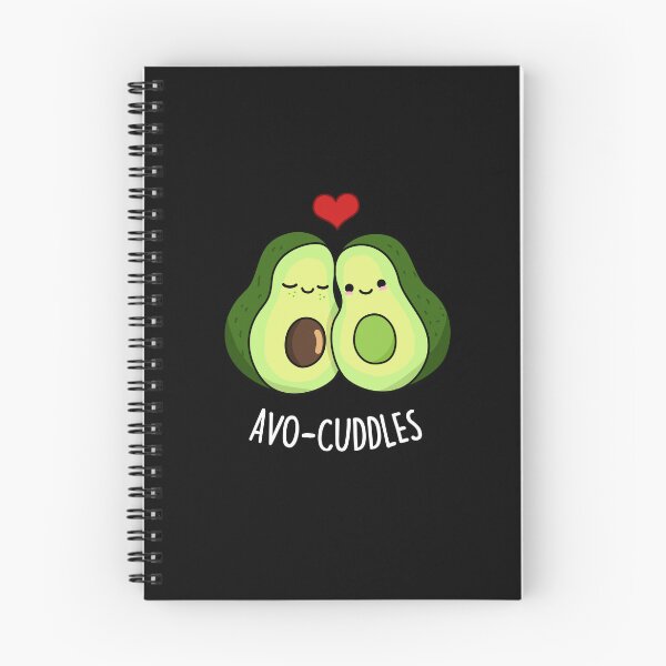 Item preview, Avocuddles Funny Avocado Love Puns (Dark BG) designed and sold by punnybone.