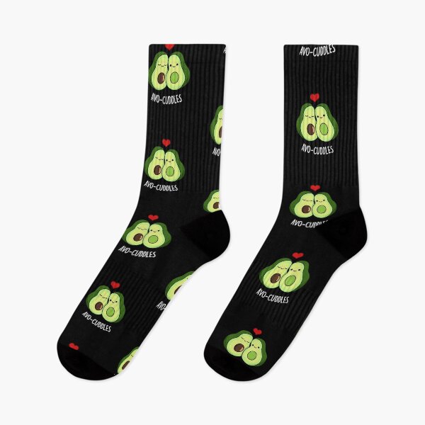 Item preview, Avocuddles Funny Avocado Love Puns (Dark BG) designed and sold by punnybone.