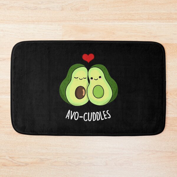 Item preview, Avocuddles Funny Avocado Love Puns (Dark BG) designed and sold by punnybone.