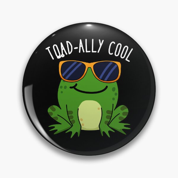 Item preview, Toadally Cool Funny Toad Puns (Dark BG) designed and sold by punnybone.