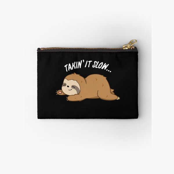 Item preview, Taking It Slow Funny Sloth Puns (Dark BG) designed and sold by punnybone.