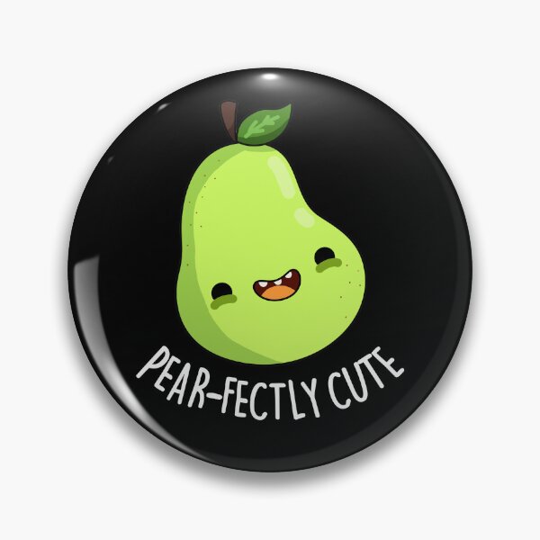 Item preview, Pear-fectly Cute Sweet Fruit Pear Puns (Dark BG) designed and sold by punnybone.