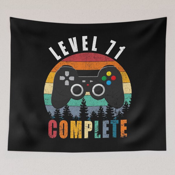 Item preview, Level 71 Complete Retro Vintage 71st Birthday Gift For Gamer designed and sold by PansyBoyd.