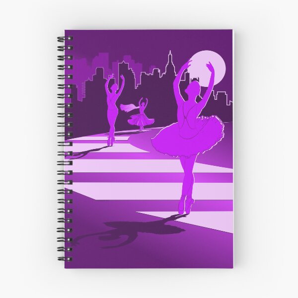 Item preview, Dancers in the Moonlight - Purple Dancers on Shades of Purple Cityscape - VBK - VisionsByKaren designed and sold by VisionsByKaren.