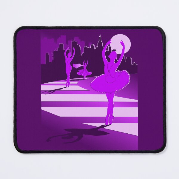Item preview, Dancers in the Moonlight - Purple Dancers on Shades of Purple Cityscape - VBK - VisionsByKaren designed and sold by VisionsByKaren.