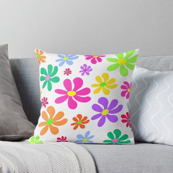 Item preview, Colorful floral pattern on white background designed and sold by lisaa870.