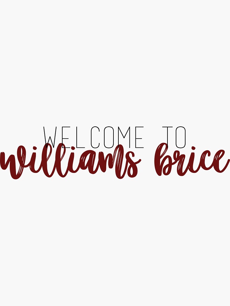 to Williams Brice" Sticker for Sale by marissalem Redbubble