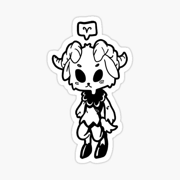 Item preview, Zodiac - Ariesin sticker designed and sold by nitsuga89.