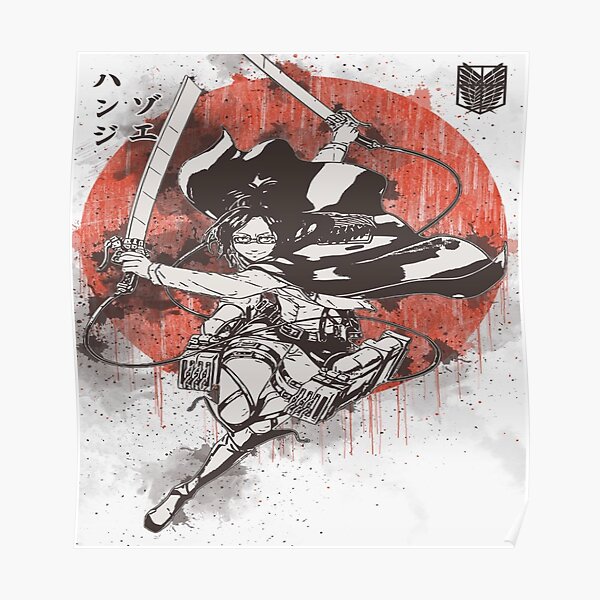 "Attack On Titan Hange Zoe" Poster for Sale by Dotsonart Redbubble