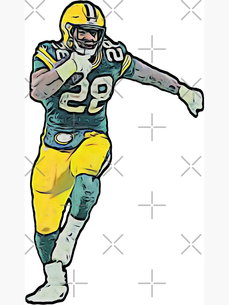 AJ Dillon rb green bay bold cartoon  Magnet for Sale by eNVy Co