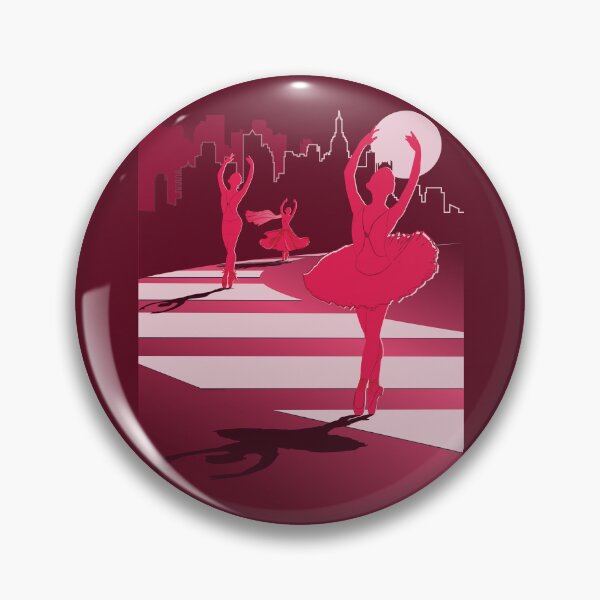 Item preview, Dancers in the Moonlight - Red Dancers on Shades of Red Cityscape - VBK - VisionsByKaren designed and sold by VisionsByKaren.