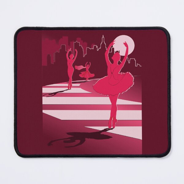 Item preview, Dancers in the Moonlight - Red Dancers on Shades of Red Cityscape - VBK - VisionsByKaren designed and sold by VisionsByKaren.