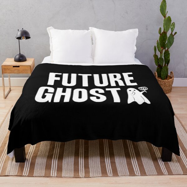 Aperçu de l'œuvre Future Ghost Future Ghost Black, Conception graphique de fête d'Halloween universitaire à la mode, Fantôme, Effrayant, Halloween drôle créée et vendue par Big Twelve.