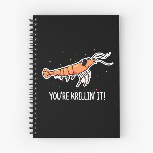 Item preview, You're Krillin It Funny Krill Puns (Dark BG) designed and sold by punnybone.