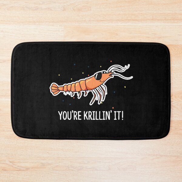 Item preview, You're Krillin It Funny Krill Puns (Dark BG) designed and sold by punnybone.