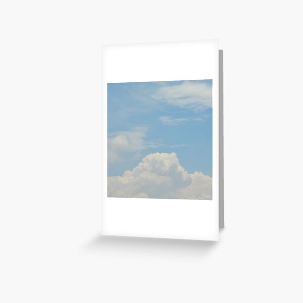Powder Blue Greeting Card