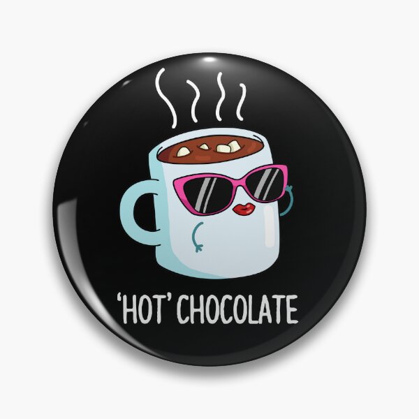 Item preview, Hot Chocolate Funny Hot Cocoa Drink Puns (Dark BG) designed and sold by punnybone.