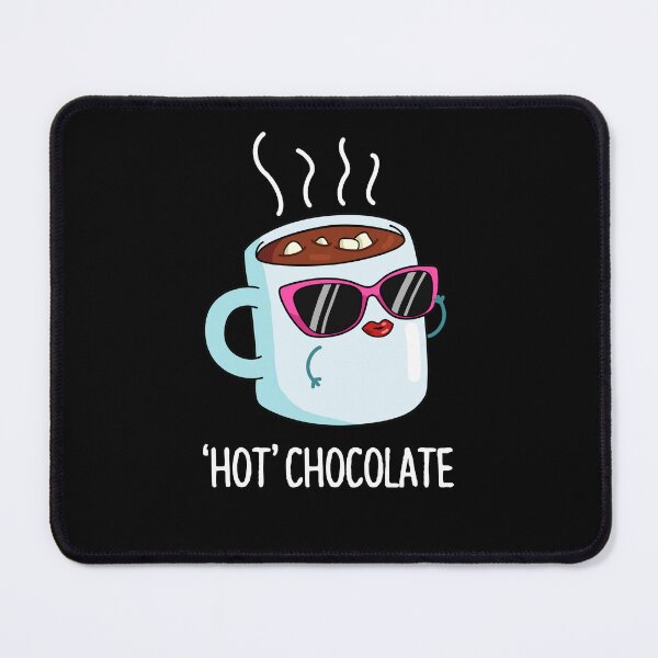 Item preview, Hot Chocolate Funny Hot Cocoa Drink Puns (Dark BG) designed and sold by punnybone.
