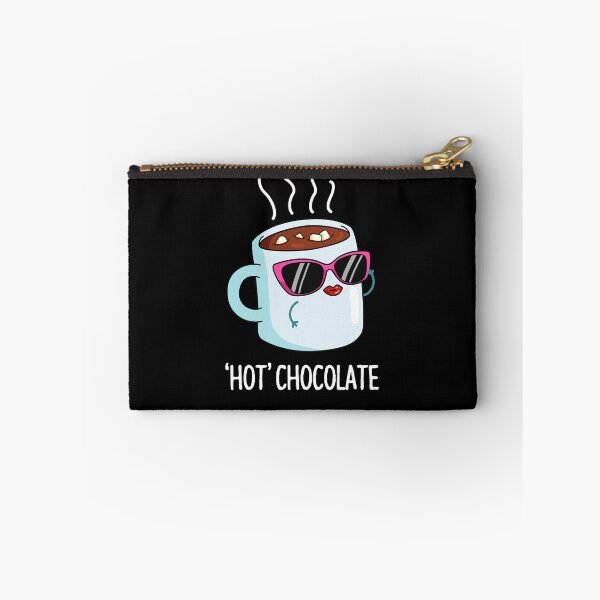 Item preview, Hot Chocolate Funny Hot Cocoa Drink Puns (Dark BG) designed and sold by punnybone.