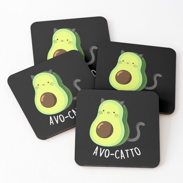 Item preview, Avocatto Funny Avocado Puns (Dark BG) designed and sold by punnybone.