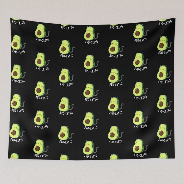 Item preview, Avocatto Funny Avocado Puns (Dark BG) designed and sold by punnybone.