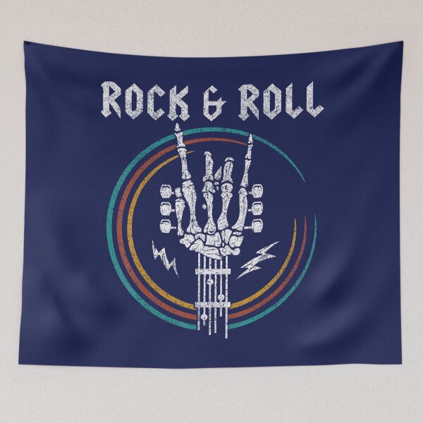 Item preview, Rock N Roll Heavy Metal Music Skeleton Guitar Hand Sign designed and sold by BubuNerea.