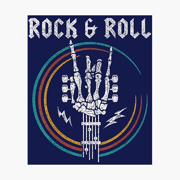 Item preview, Rock N Roll Heavy Metal Music Skeleton Guitar Hand Sign designed and sold by BubuNerea.