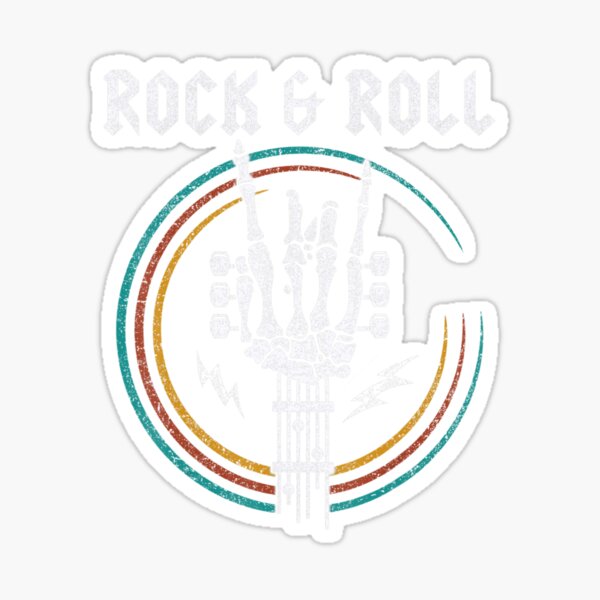 Item preview, Rock N Roll Heavy Metal Music Skeleton Guitar Hand Sign designed and sold by BubuNerea.