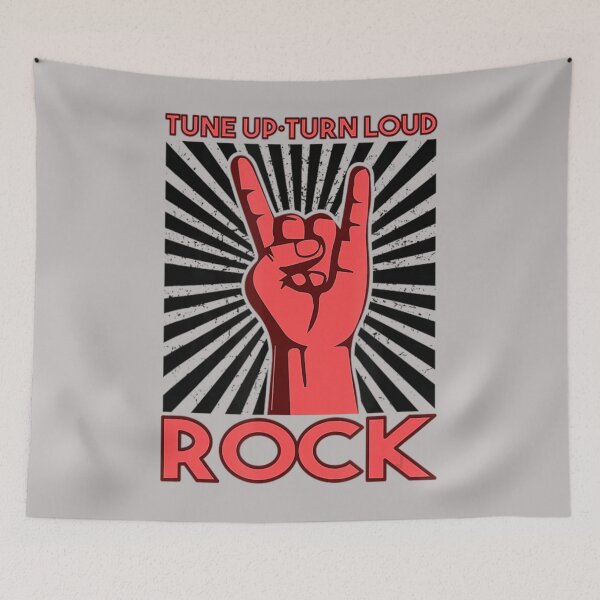 Item preview, Rock Music Rocker Tune Up Turn Loud Horns Hand Concert Band designed and sold by BubuNerea.