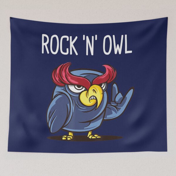 Item preview, Rock N Owl Devil Horns Heavy Metal Music Rock designed and sold by BubuNerea.