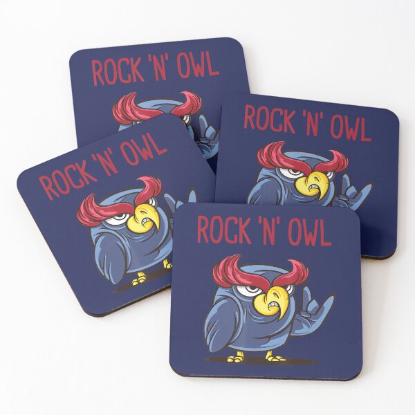 Item preview, Rock N Owl Devil Horns Rock And Roll Heavy Metal designed and sold by BubuNerea.
