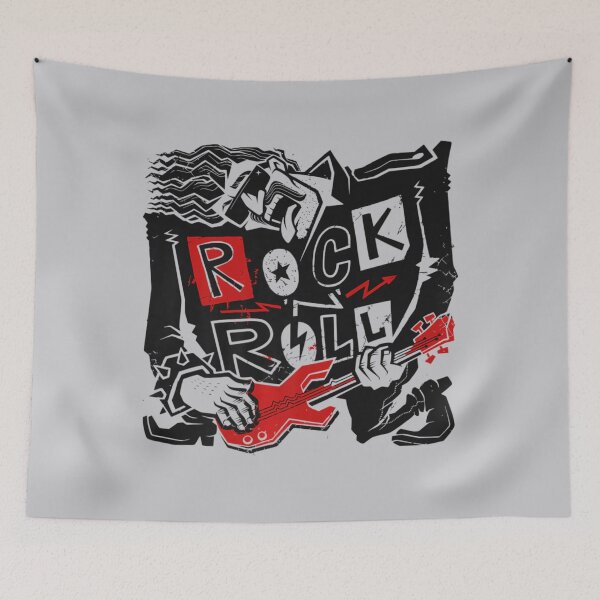 Item preview, Rock 'N' Roll Electric Guitarist Heavy Metal Rock Music Band designed and sold by BubuNerea.