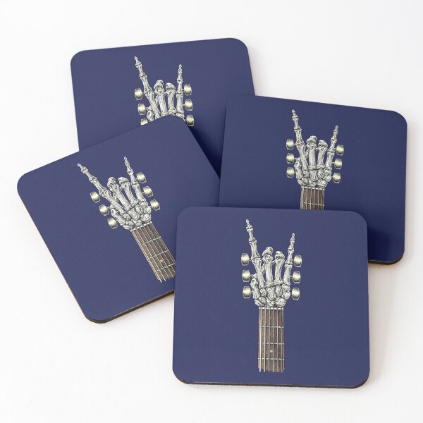 Item preview, Rock On Guitar Neck With A Sweet Rock & Roll Skeleton Hand designed and sold by BubuNerea.