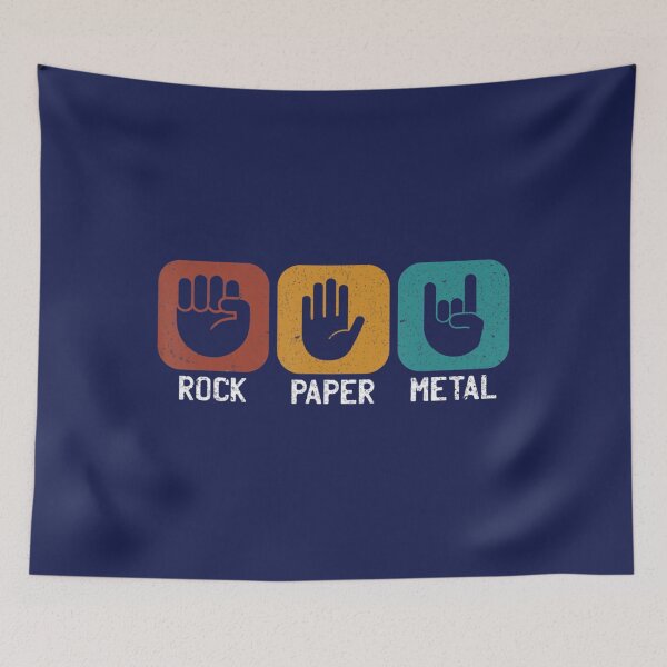 Item preview, Rock Paper Metal Heavy Metal Music designed and sold by BubuNerea.