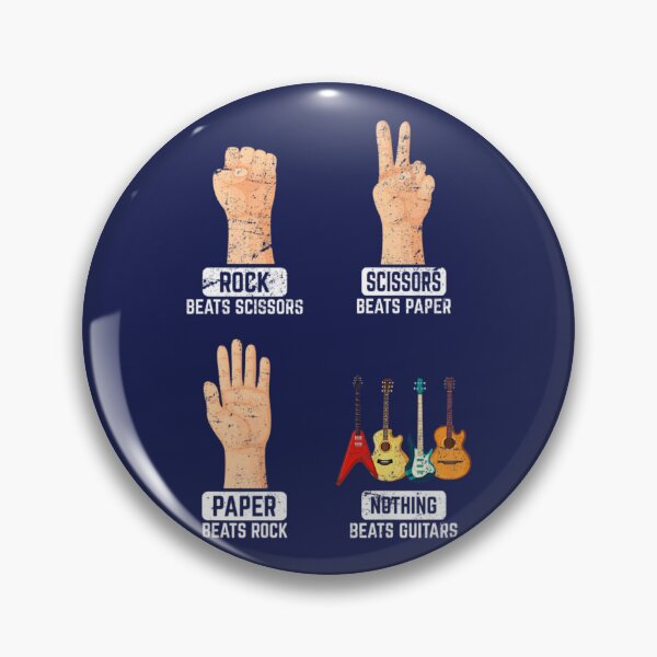 Item preview, Rock Paper Scissors Nothing Beats Guitars Guitar Lover designed and sold by BubuNerea.