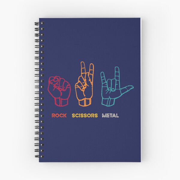Item preview, Rock Scissors Heavy Metal Black Dark Rock Death Metal designed and sold by BubuNerea.